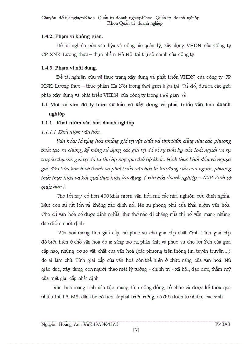 image for page Một số giải pháp xây dựng và phát triển văn hóa doanh nghiệp ở công ty cổ phần Xuất nhập khẩu Lương thực – thực phẩm Hà Nội