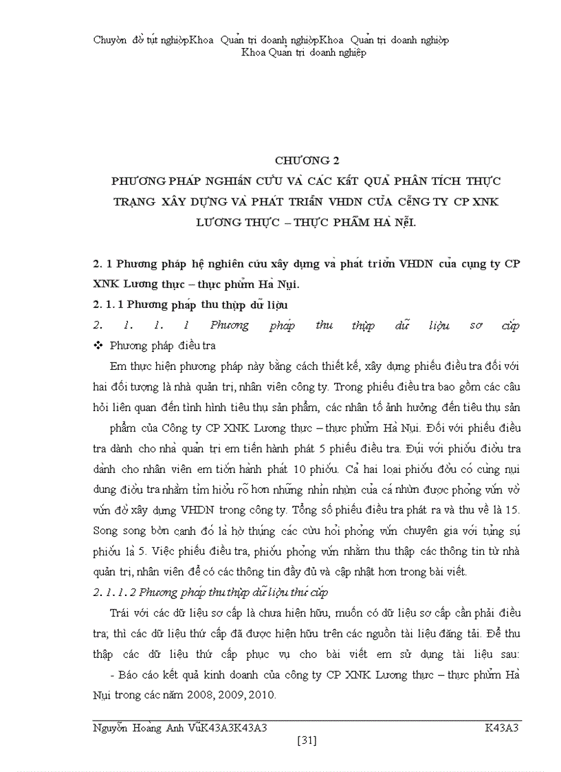image for page Một số giải pháp xây dựng và phát triển văn hóa doanh nghiệp ở công ty cổ phần Xuất nhập khẩu Lương thực – thực phẩm Hà Nội