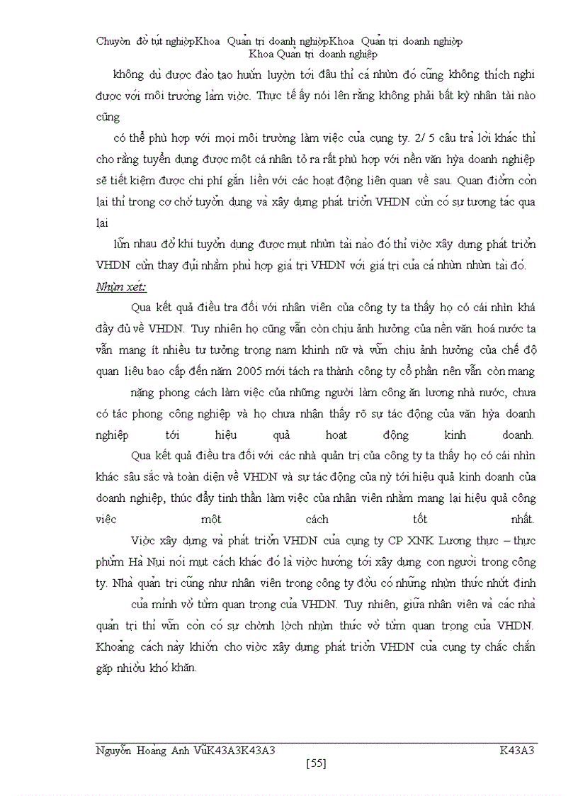 image for page Một số giải pháp xây dựng và phát triển văn hóa doanh nghiệp ở công ty cổ phần Xuất nhập khẩu Lương thực – thực phẩm Hà Nội