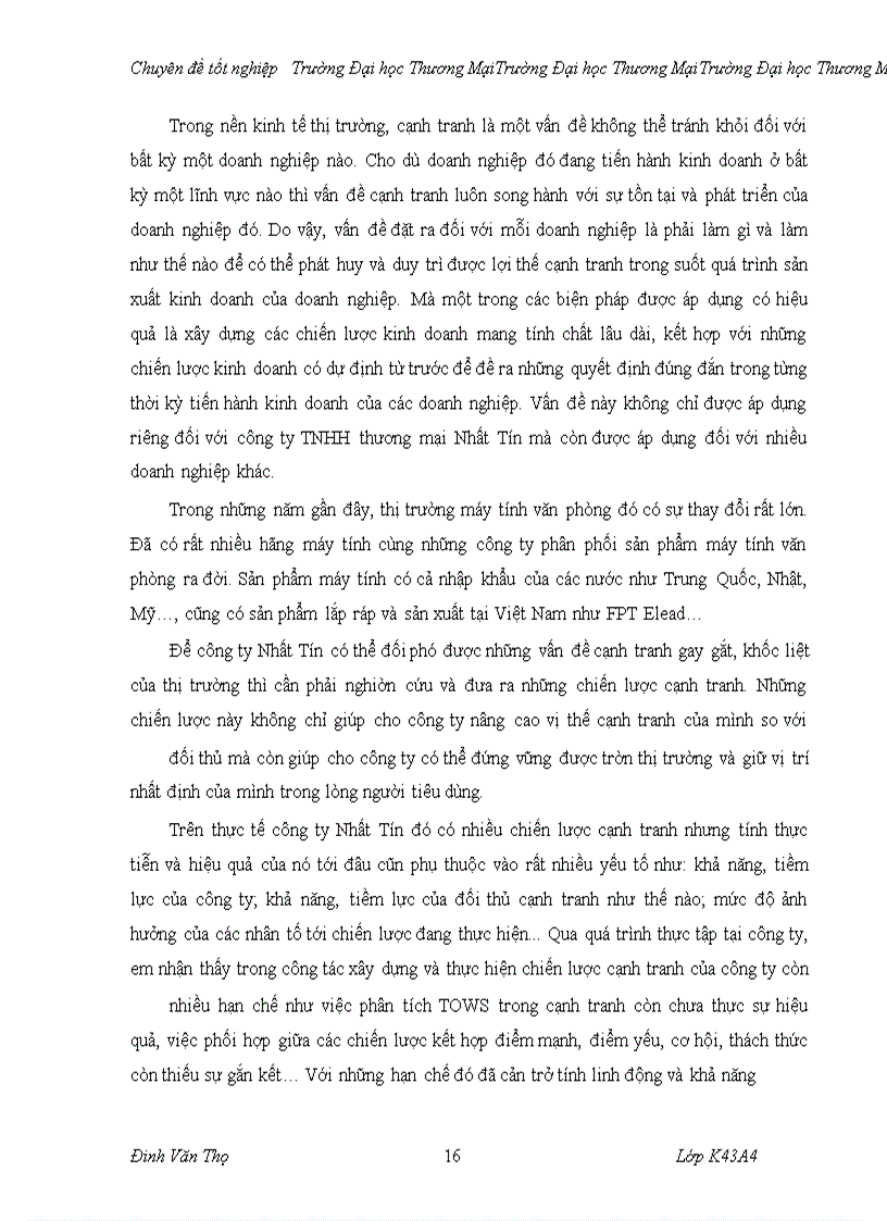 image for page Phân tích TOWS chiến lược cạnh tranh sản phẩm máy tính văn phòng của công ty TNHH thương mại Nhất Tín