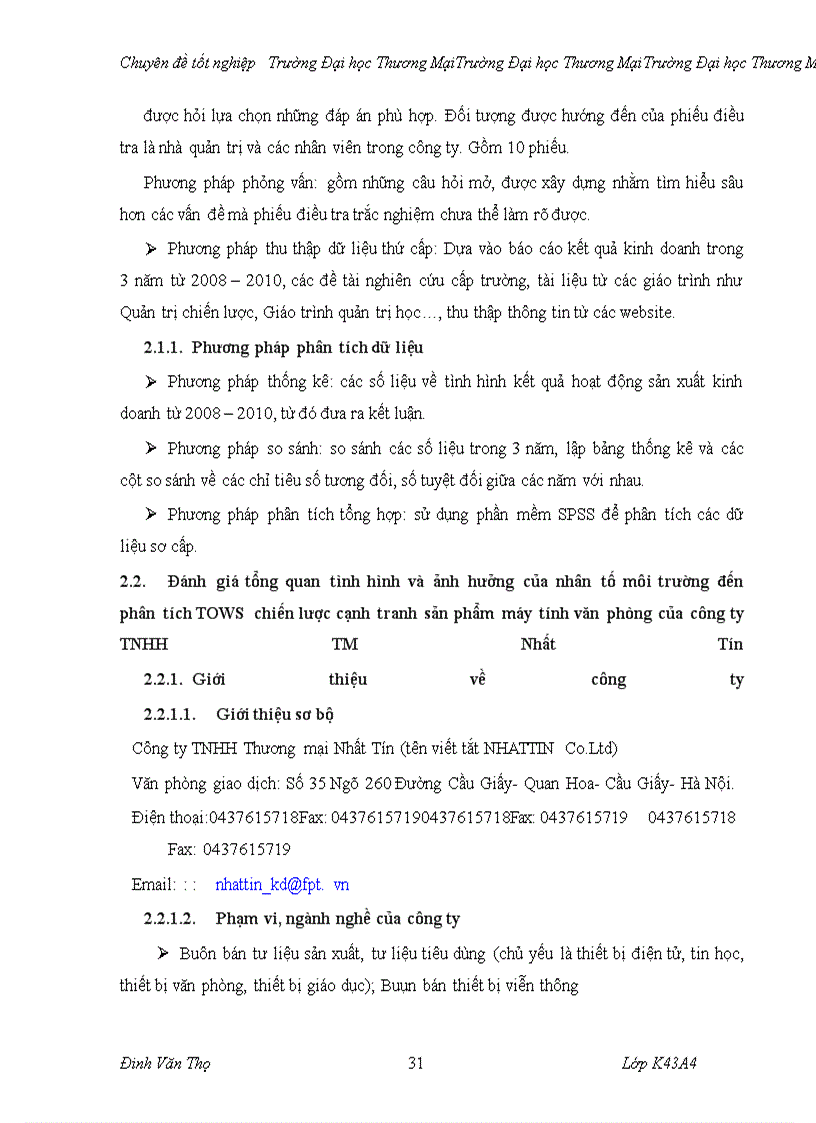 image for page Phân tích TOWS chiến lược cạnh tranh sản phẩm máy tính văn phòng của công ty TNHH thương mại Nhất Tín