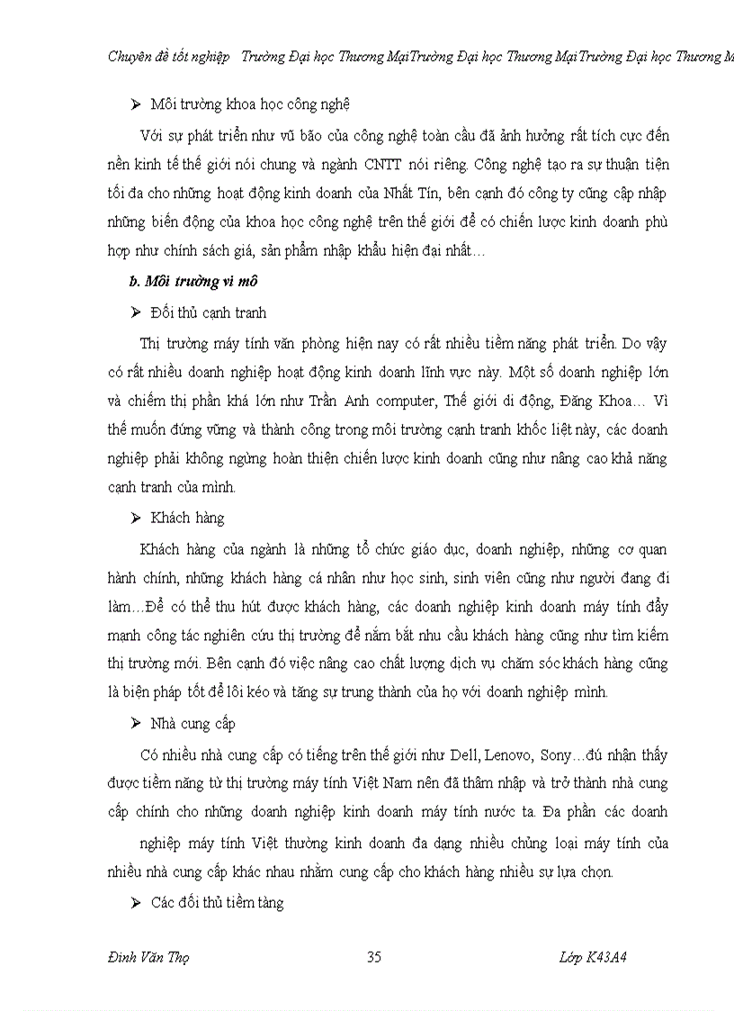 image for page Phân tích TOWS chiến lược cạnh tranh sản phẩm máy tính văn phòng của công ty TNHH thương mại Nhất Tín