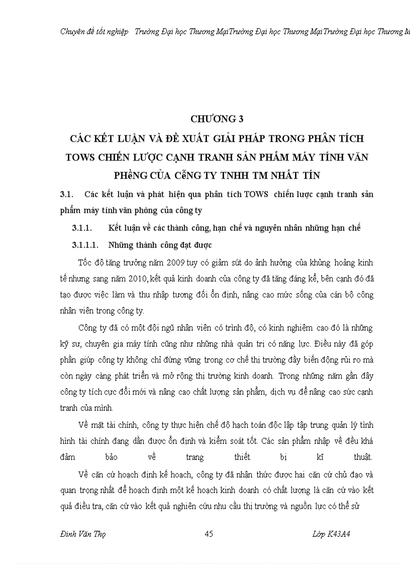 image for page Phân tích TOWS chiến lược cạnh tranh sản phẩm máy tính văn phòng của công ty TNHH thương mại Nhất Tín