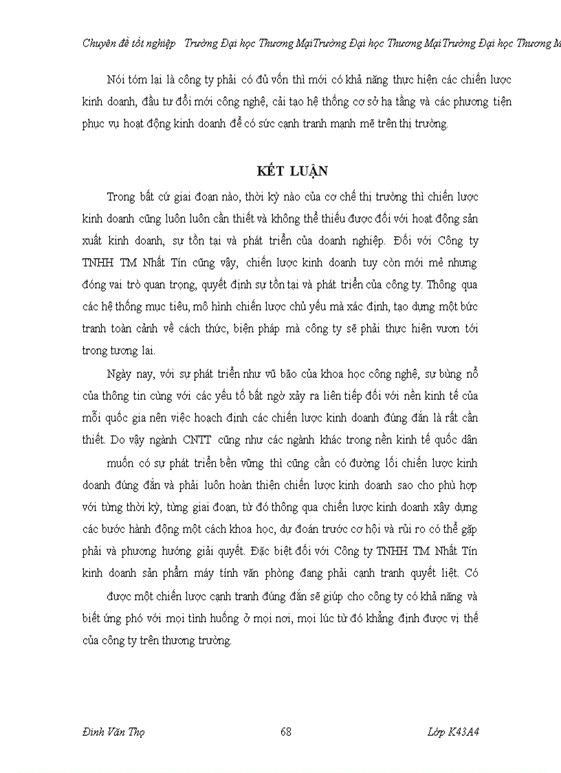 image for page Phân tích TOWS chiến lược cạnh tranh sản phẩm máy tính văn phòng của công ty TNHH thương mại Nhất Tín