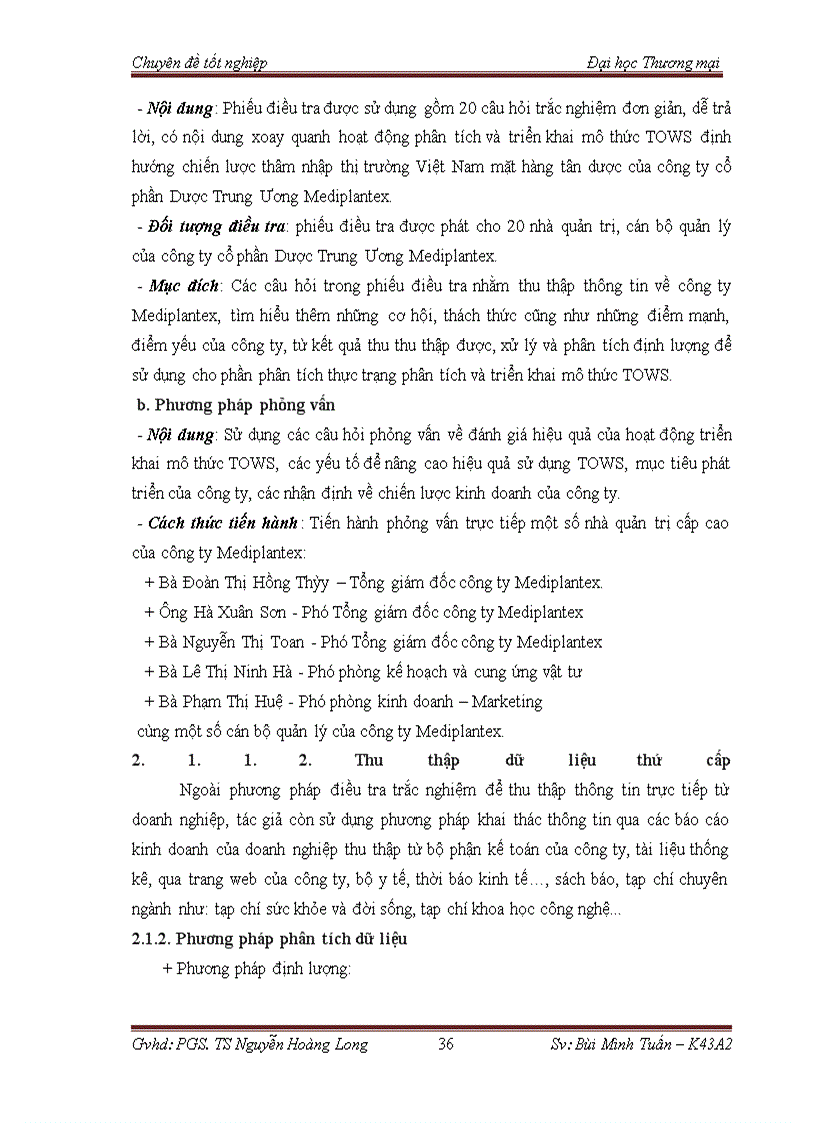 image for page Phân tích tows chiến lược thâm nhập thị trường việt nam mặt hàng tân dược của công ty cổ phần dược trung ương mediplantex
