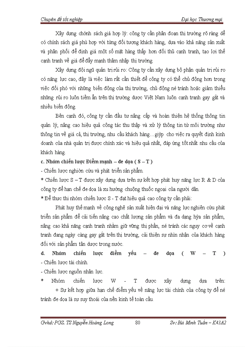 image for page Phân tích tows chiến lược thâm nhập thị trường việt nam mặt hàng tân dược của công ty cổ phần dược trung ương mediplantex