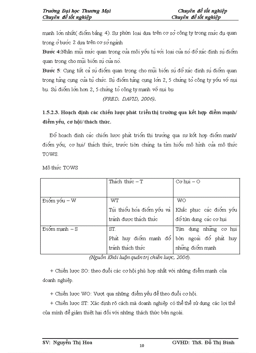 image for page Phân tích TOWS chiến lược phát triển thị trường của công ty Điện Toán và Truyền Số Liệu