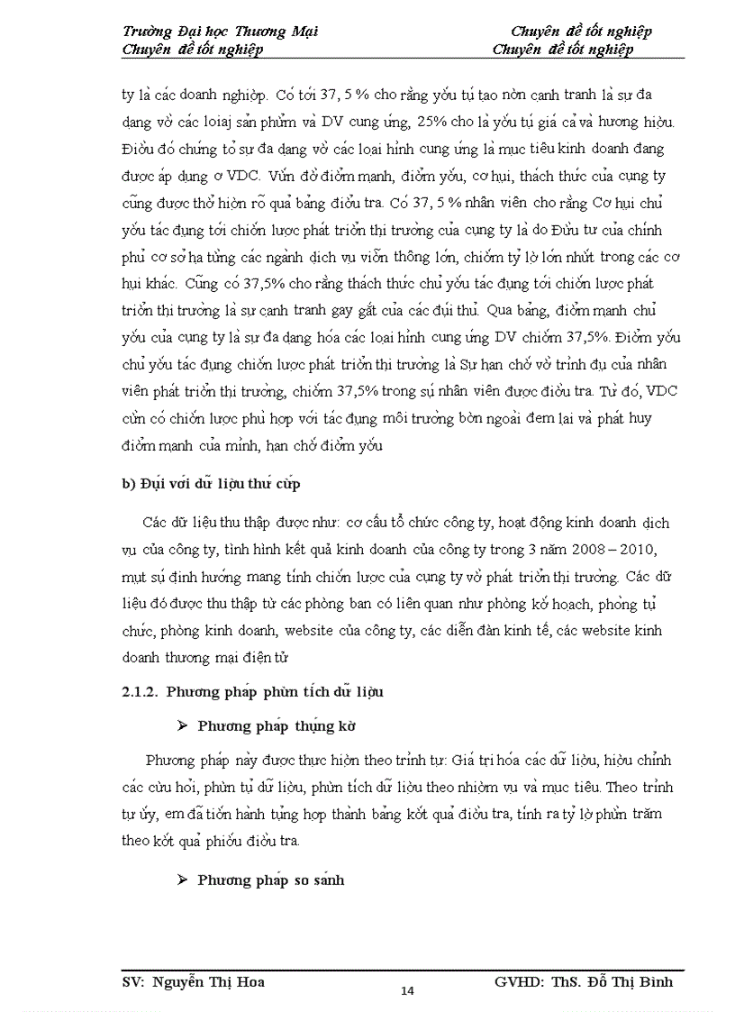 image for page Phân tích TOWS chiến lược phát triển thị trường của công ty Điện Toán và Truyền Số Liệu