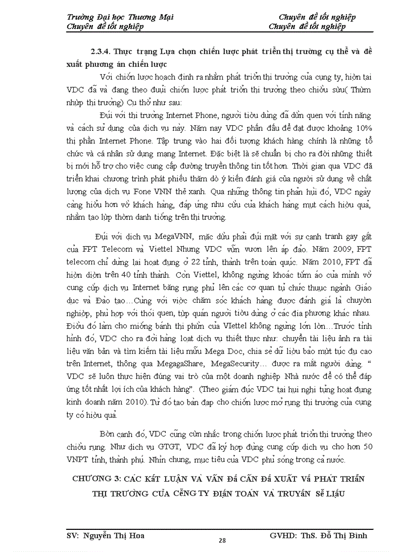 image for page Phân tích TOWS chiến lược phát triển thị trường của công ty Điện Toán và Truyền Số Liệu