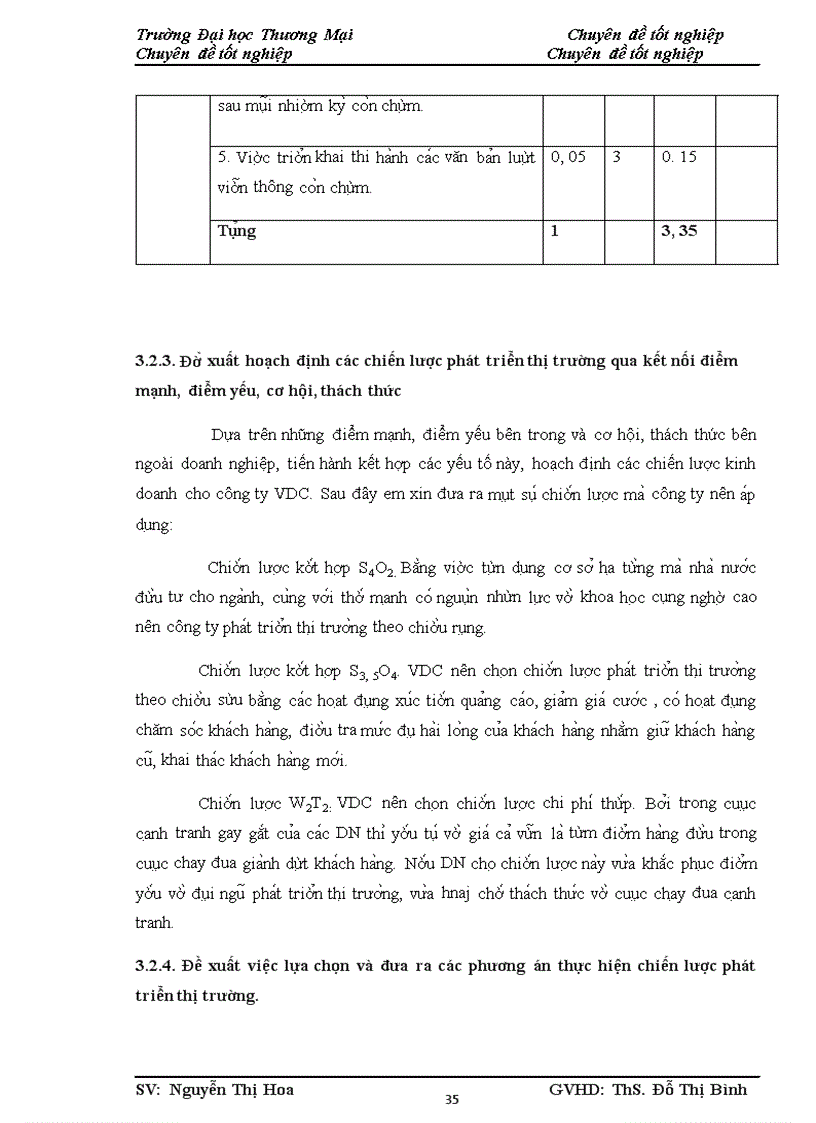 image for page Phân tích TOWS chiến lược phát triển thị trường của công ty Điện Toán và Truyền Số Liệu