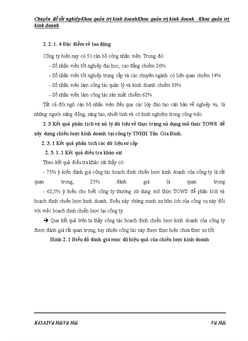 image for page Phân tích TOWS chiến lược kinh doanh tại công ty TNHH Tân Gia Bình