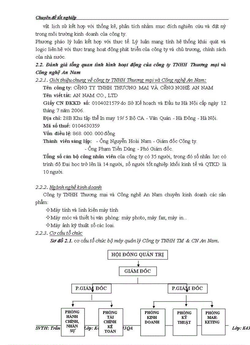 image for page Nâng cao năng lực cạnh tranh của công ty TNHH TM & CN An Nam