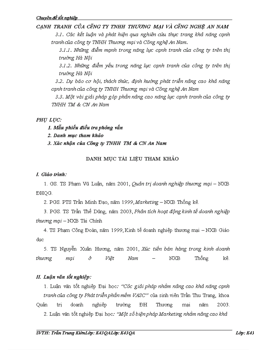 image for page Nâng cao năng lực cạnh tranh của công ty TNHH TM & CN An Nam