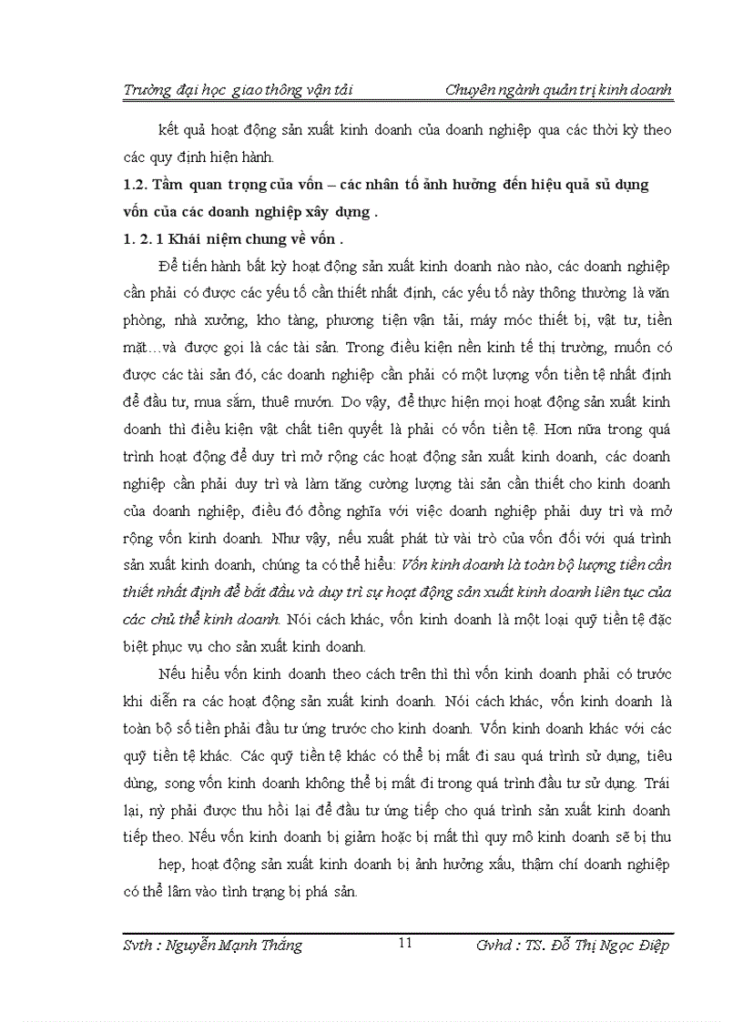 image for page Một số biện pháp nâng cao hiệu quả sử dụng vốn trong công ty cổ phần vật liệu xây dựng Sông Đáy