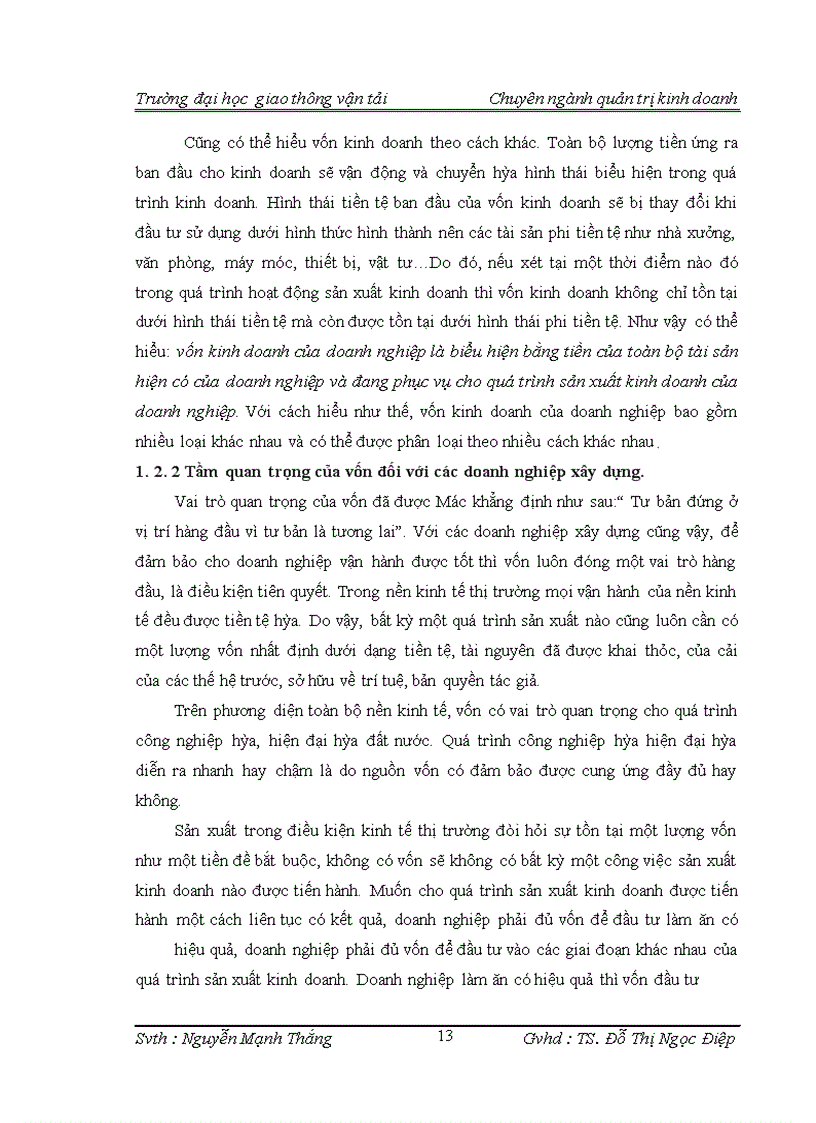 image for page Một số biện pháp nâng cao hiệu quả sử dụng vốn trong công ty cổ phần vật liệu xây dựng Sông Đáy