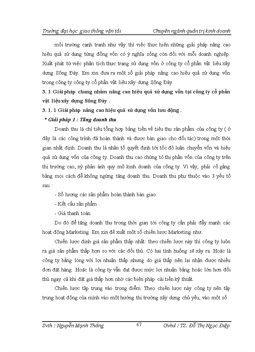 image for page Một số biện pháp nâng cao hiệu quả sử dụng vốn trong công ty cổ phần vật liệu xây dựng Sông Đáy