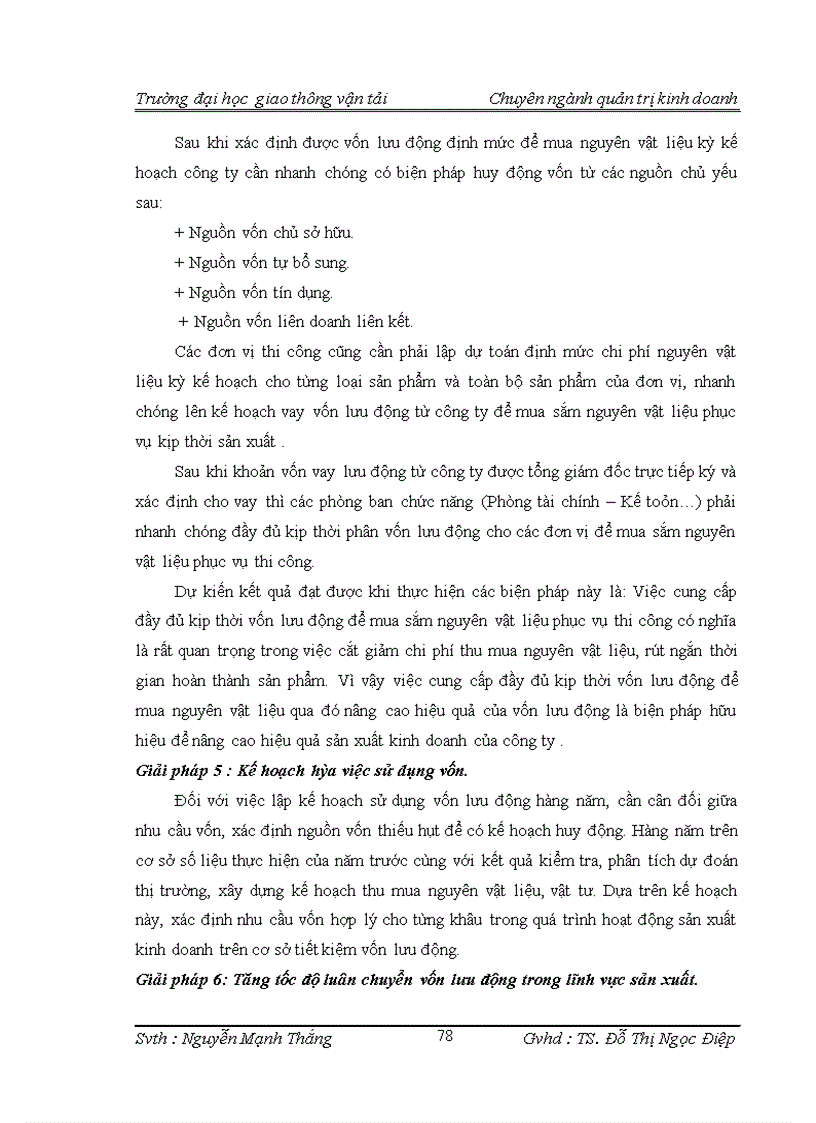 image for page Một số biện pháp nâng cao hiệu quả sử dụng vốn trong công ty cổ phần vật liệu xây dựng Sông Đáy