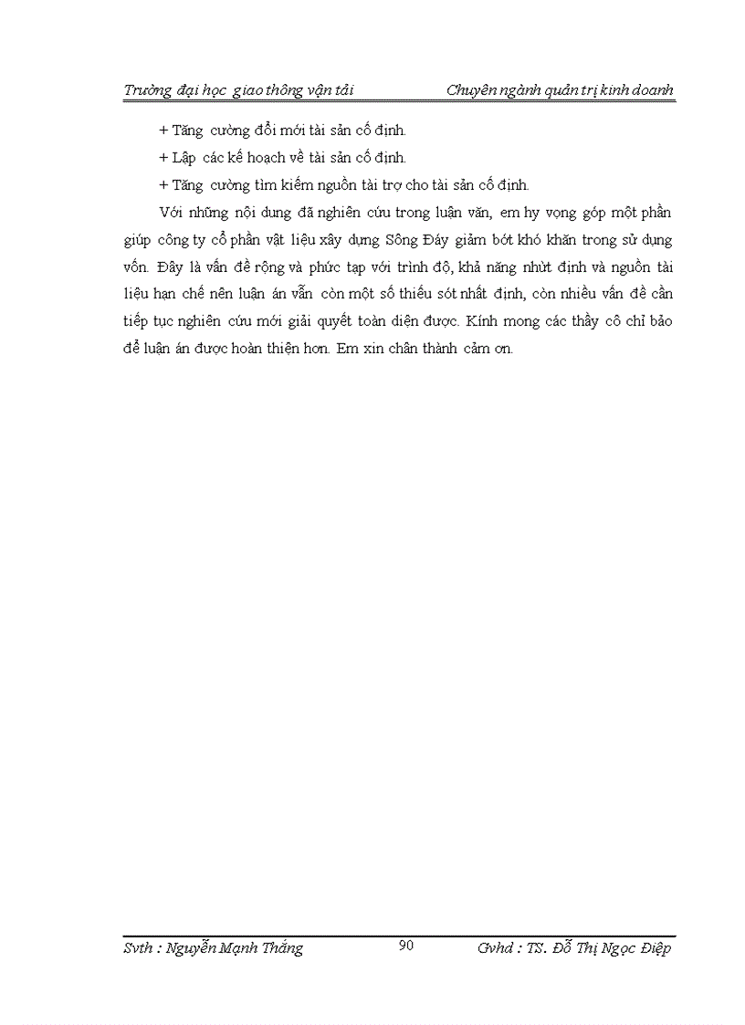 image for page Một số biện pháp nâng cao hiệu quả sử dụng vốn trong công ty cổ phần vật liệu xây dựng Sông Đáy