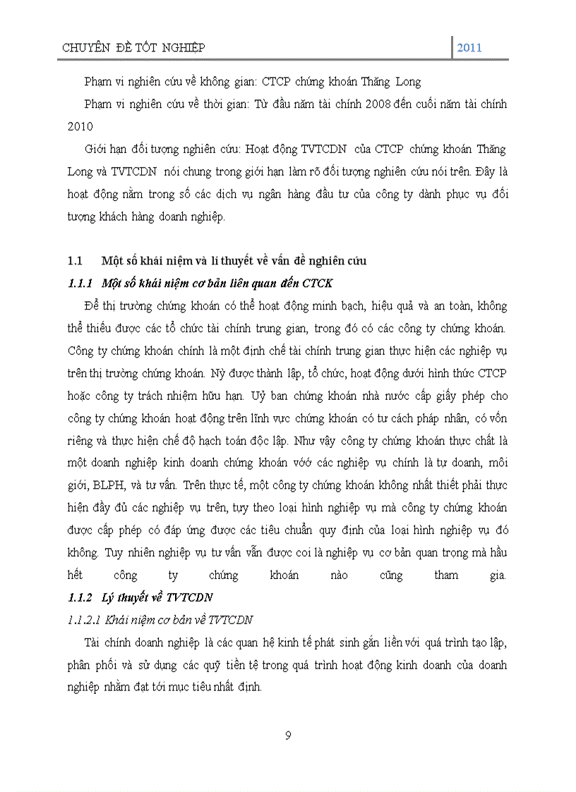 image for page Tư vấn tài chính doanh nghiệp tại Công ty cổ phần chứng khoán Thăng Long (TLS