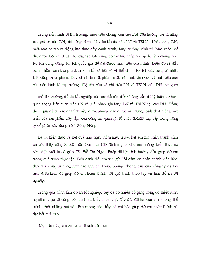 image for page Một số giải pháp nhằm gia tăng lợi nhuận và tỷ suất lợi nhuận tại Công ty Cổ phần xây dựng số 1 Sông Hồng