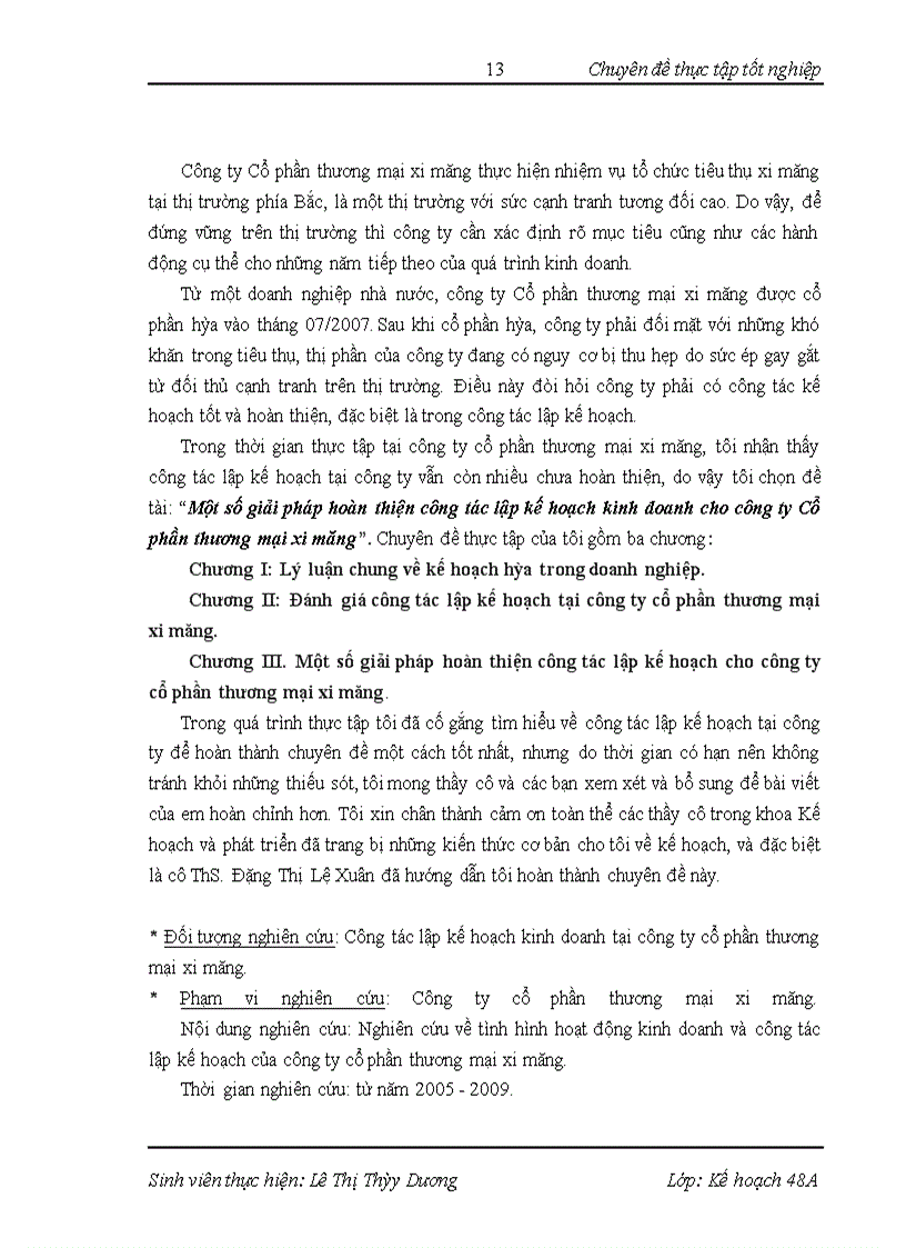 image for page Một số giải pháp hoàn thiện công tác lập kế hoạch kinh doanh cho công ty Cổ phần thương mại xi măng