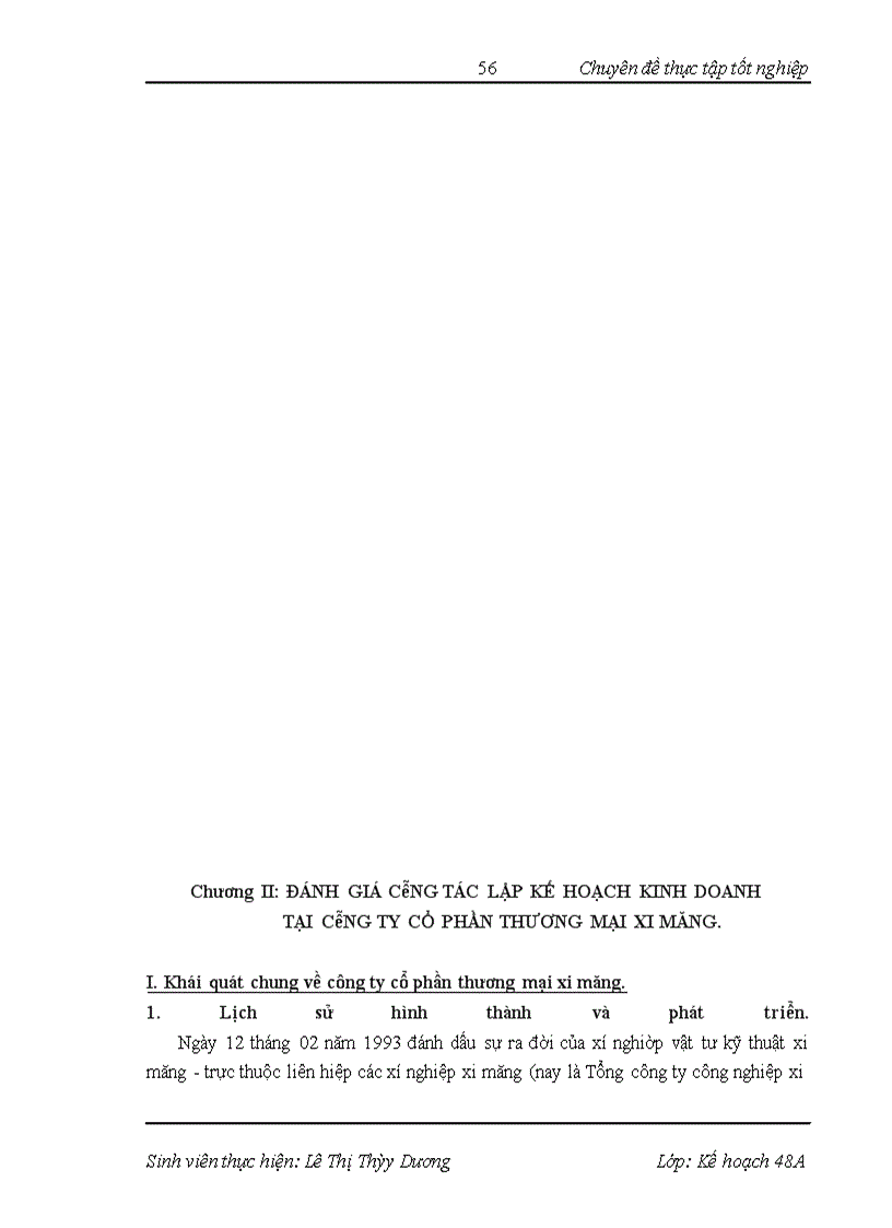 image for page Một số giải pháp hoàn thiện công tác lập kế hoạch kinh doanh cho công ty Cổ phần thương mại xi măng