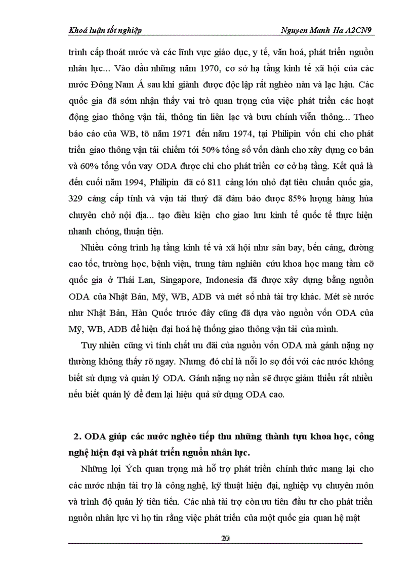 image for page ODA áoái váái quaá tránh phaát trieán neỏn kinh teá Vieát Nam