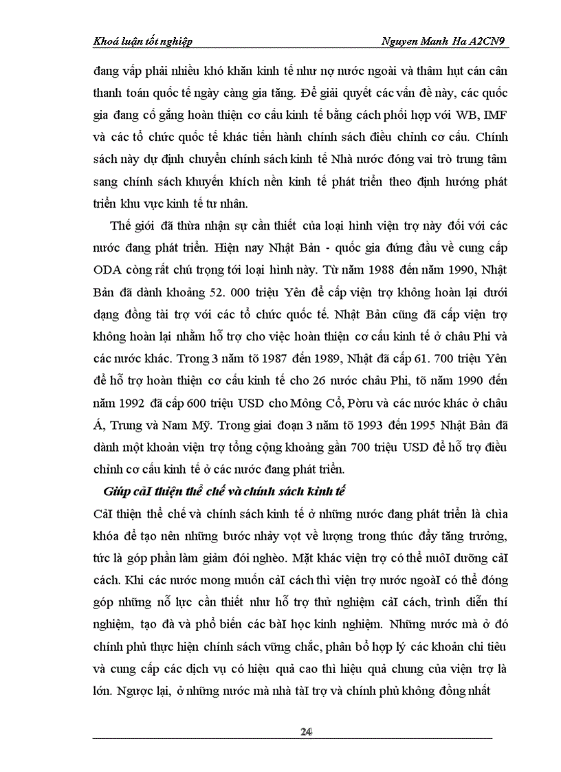 image for page ODA áoái váái quaá tránh phaát trieán neỏn kinh teá Vieát Nam