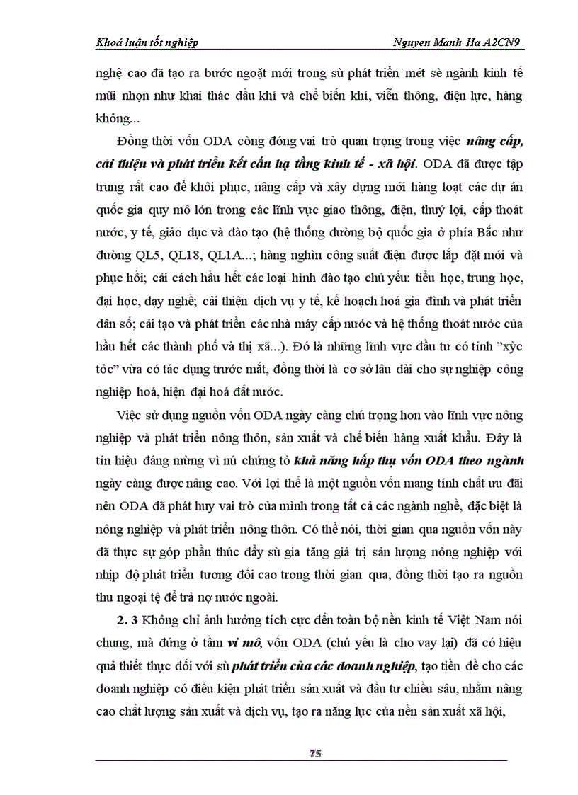 image for page ODA áoái váái quaá tránh phaát trieán neỏn kinh teá Vieát Nam