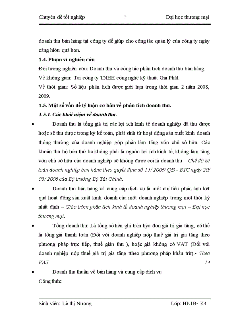 image for page Hoàn thiện nội dung và phương pháp phân tích doanh thu tại công ty TNHH công nghệ kỹ thuật Gia Phát