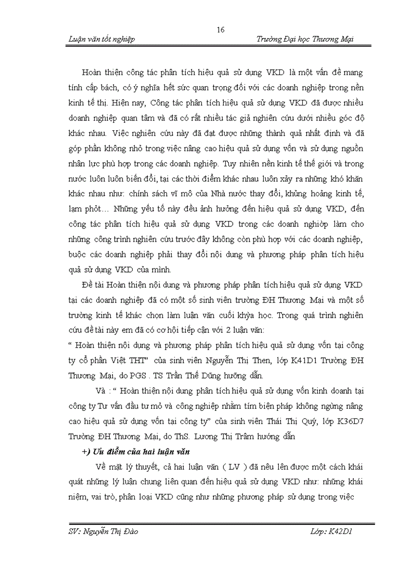 image for page Hoàn thiện nội dung và phương pháp phân tích hiệu quả sử dụng vốn kinh doanh tại công ty TNHH Hưng Long