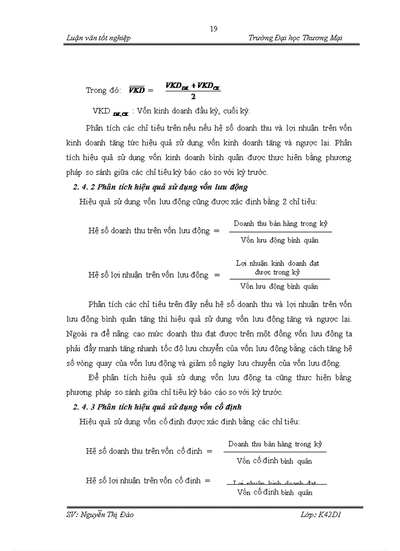 image for page Hoàn thiện nội dung và phương pháp phân tích hiệu quả sử dụng vốn kinh doanh tại công ty TNHH Hưng Long