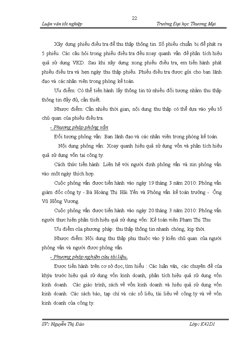 image for page Hoàn thiện nội dung và phương pháp phân tích hiệu quả sử dụng vốn kinh doanh tại công ty TNHH Hưng Long