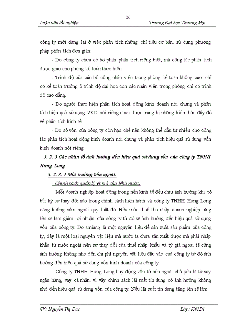 image for page Hoàn thiện nội dung và phương pháp phân tích hiệu quả sử dụng vốn kinh doanh tại công ty TNHH Hưng Long