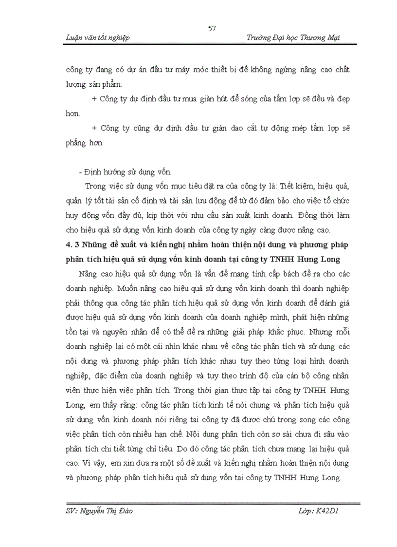 image for page Hoàn thiện nội dung và phương pháp phân tích hiệu quả sử dụng vốn kinh doanh tại công ty TNHH Hưng Long