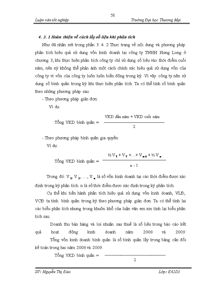 image for page Hoàn thiện nội dung và phương pháp phân tích hiệu quả sử dụng vốn kinh doanh tại công ty TNHH Hưng Long