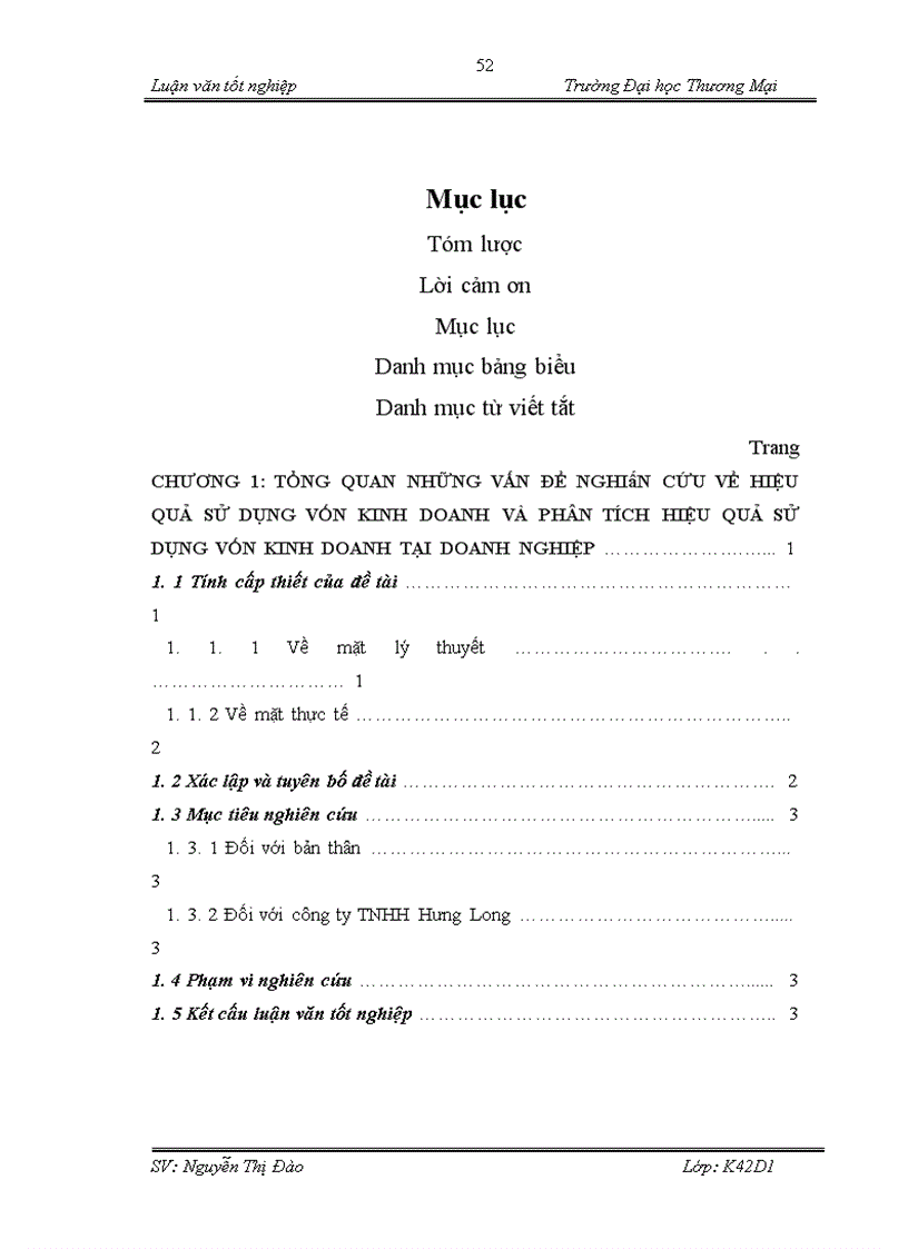 image for page Hoàn thiện nội dung và phương pháp phân tích hiệu quả sử dụng vốn kinh doanh tại công ty TNHH Hưng Long