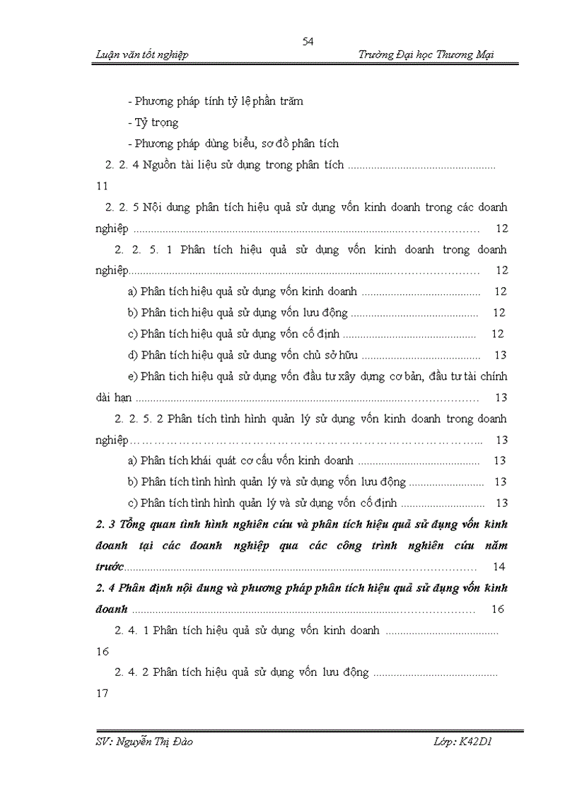 image for page Hoàn thiện nội dung và phương pháp phân tích hiệu quả sử dụng vốn kinh doanh tại công ty TNHH Hưng Long
