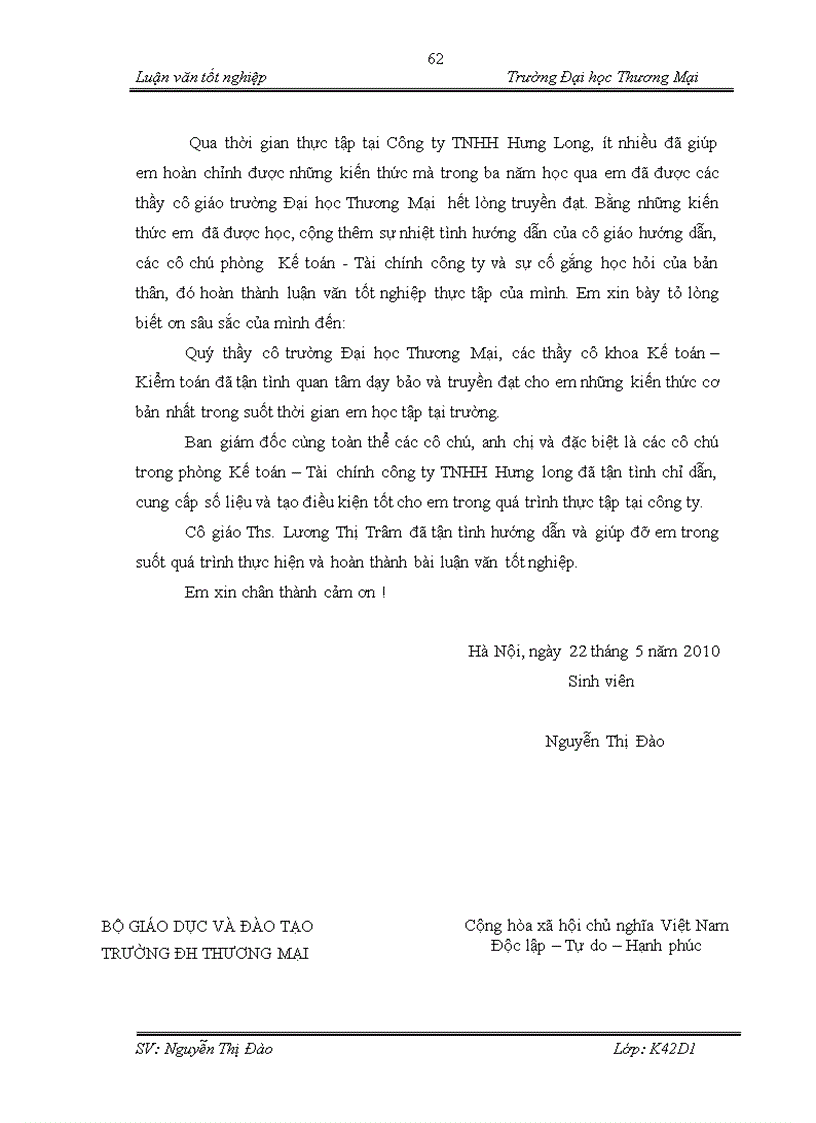image for page Hoàn thiện nội dung và phương pháp phân tích hiệu quả sử dụng vốn kinh doanh tại công ty TNHH Hưng Long