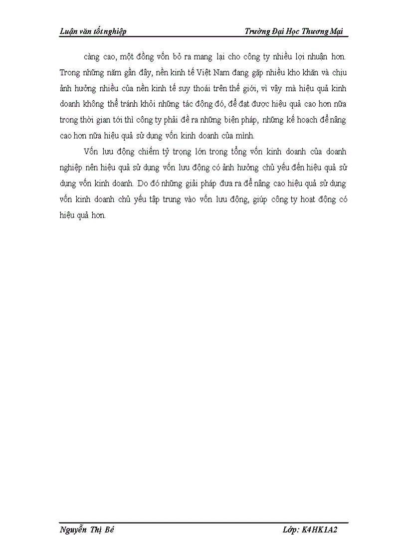 image for page Phân tích hiệu quả sử dụng vốn tại công ty TNHH Thương mại Đại Phát