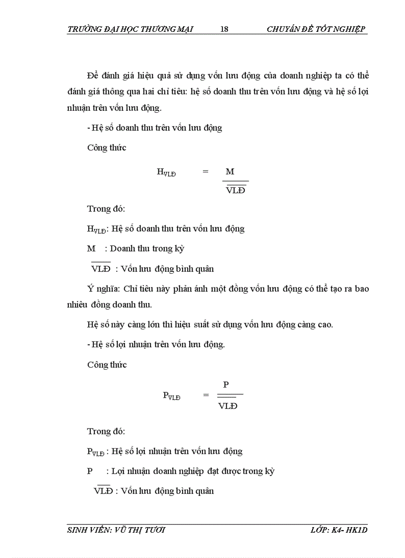 image for page Phân tích hiệu quả sử dụng vốn lưu động tại Công ty TNHH Thương mại và Du lịch Tùng Hà