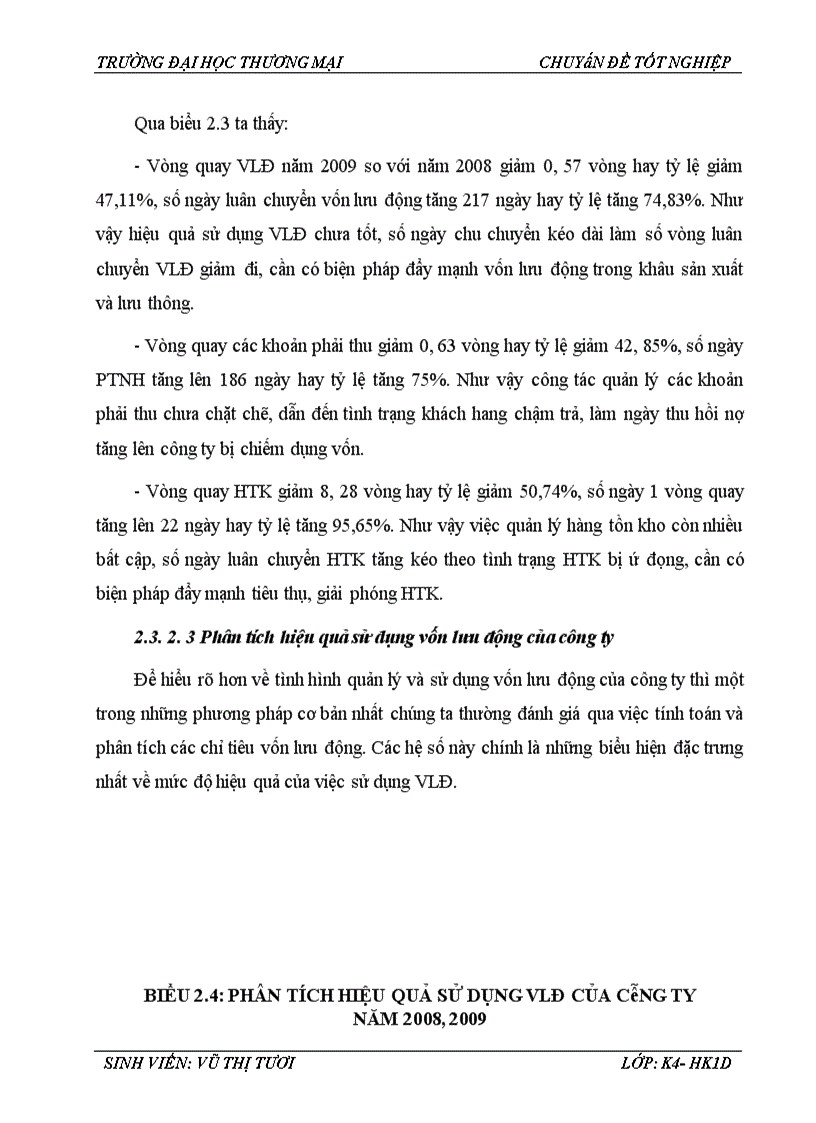 image for page Phân tích hiệu quả sử dụng vốn lưu động tại Công ty TNHH Thương mại và Du lịch Tùng Hà