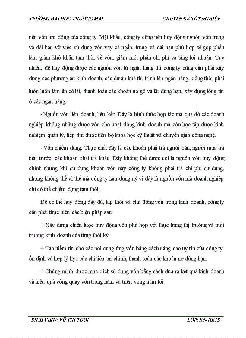 image for page Phân tích hiệu quả sử dụng vốn lưu động tại Công ty TNHH Thương mại và Du lịch Tùng Hà