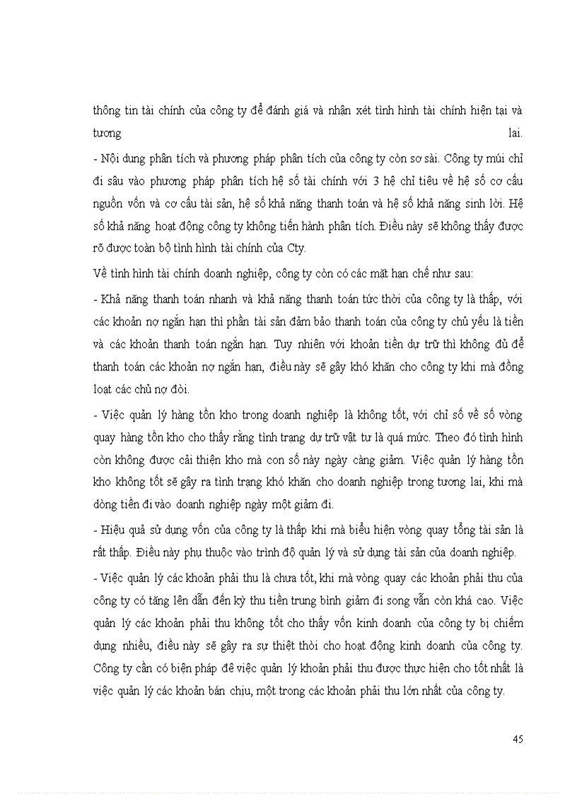 image for page Phân tích tình hình tài chính DN và một số giải pháp nhằm nâng cao khả năng tài chính của Cty TNHH Thành Hưng