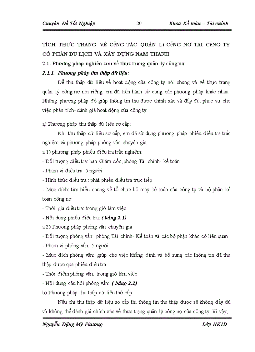 image for page Hoàn thiện công tác quản lý công nợ tại Công ty Cổ phần Du lịch và Xây dựng Nam Thanh