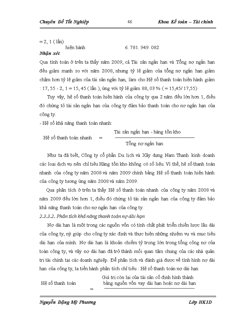 image for page Hoàn thiện công tác quản lý công nợ tại Công ty Cổ phần Du lịch và Xây dựng Nam Thanh