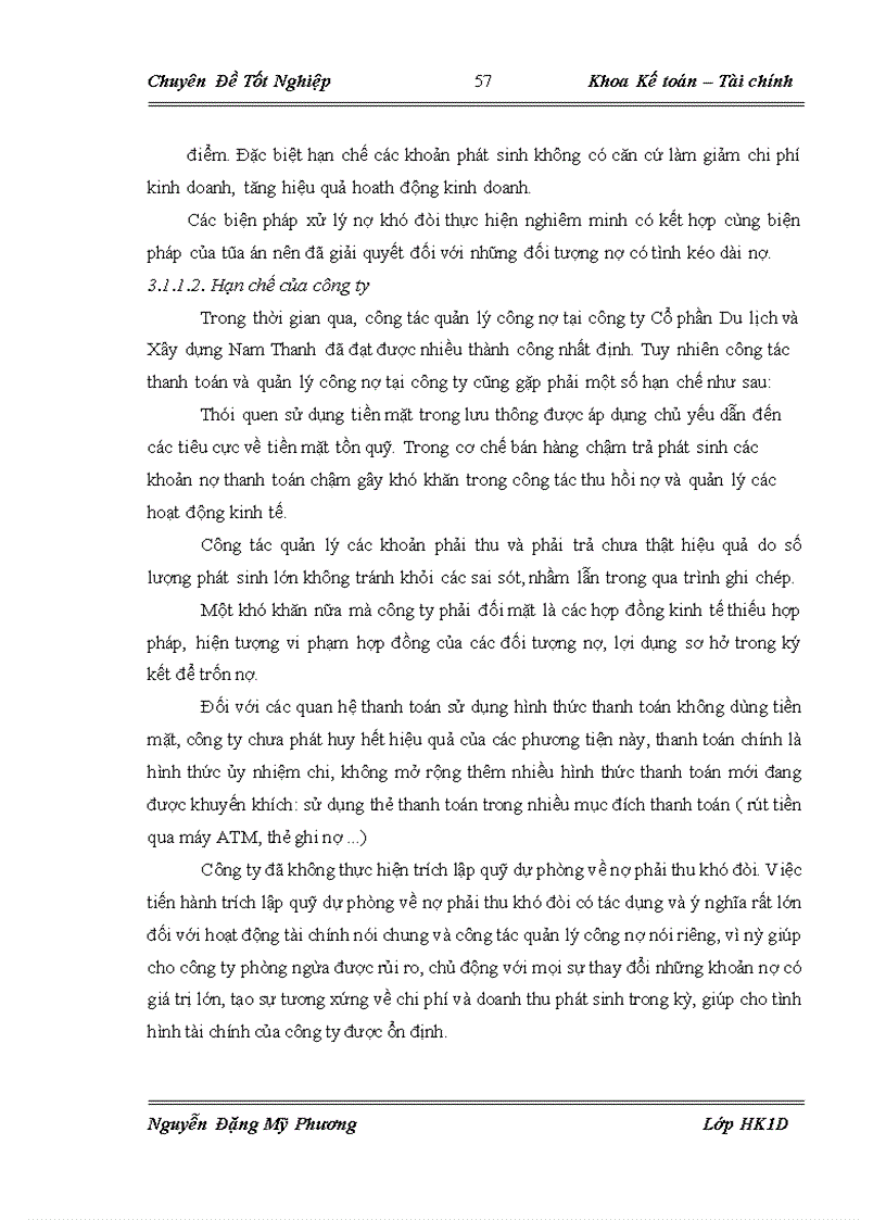 image for page Hoàn thiện công tác quản lý công nợ tại Công ty Cổ phần Du lịch và Xây dựng Nam Thanh