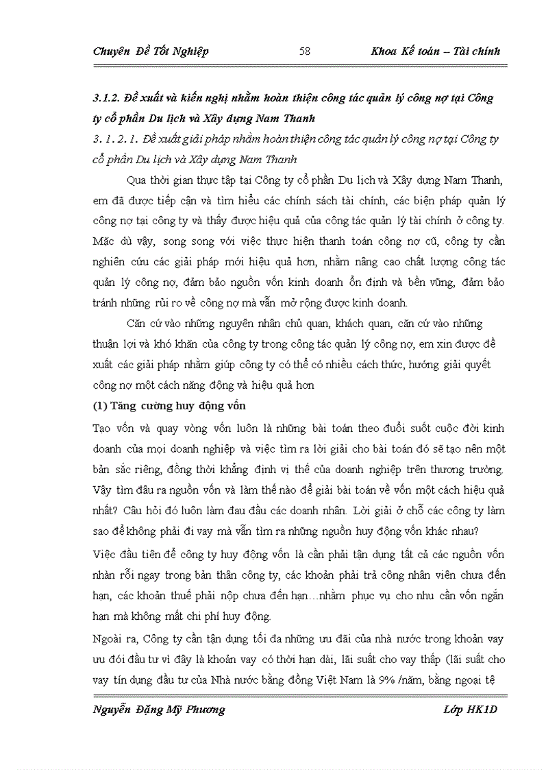 image for page Hoàn thiện công tác quản lý công nợ tại Công ty Cổ phần Du lịch và Xây dựng Nam Thanh