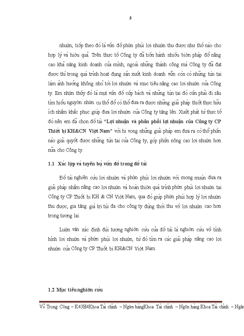 image for page Lợi nhuận và phân phối lợi nhuận của Công ty CP Thiết bị KH&CN Việt Nam