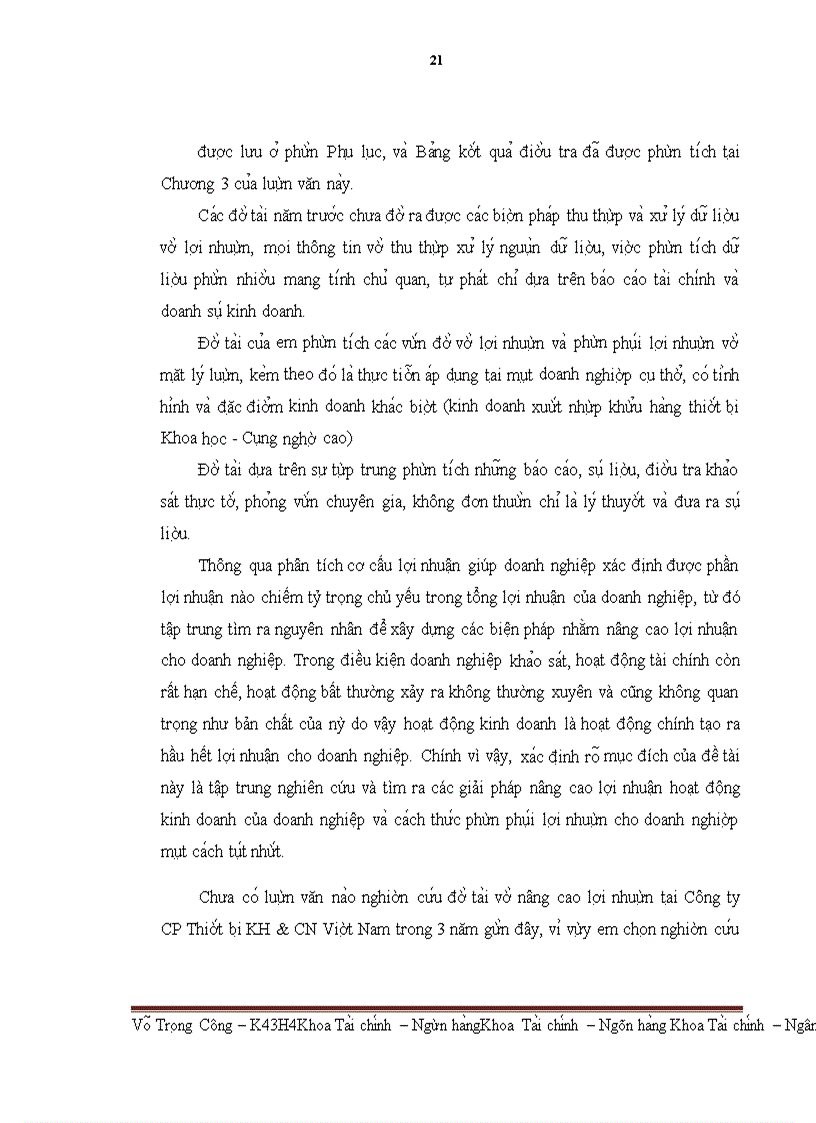 image for page Lợi nhuận và phân phối lợi nhuận của Công ty CP Thiết bị KH&CN Việt Nam